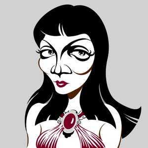 クローデット・コルベール、2018 作： Neale Osborne
